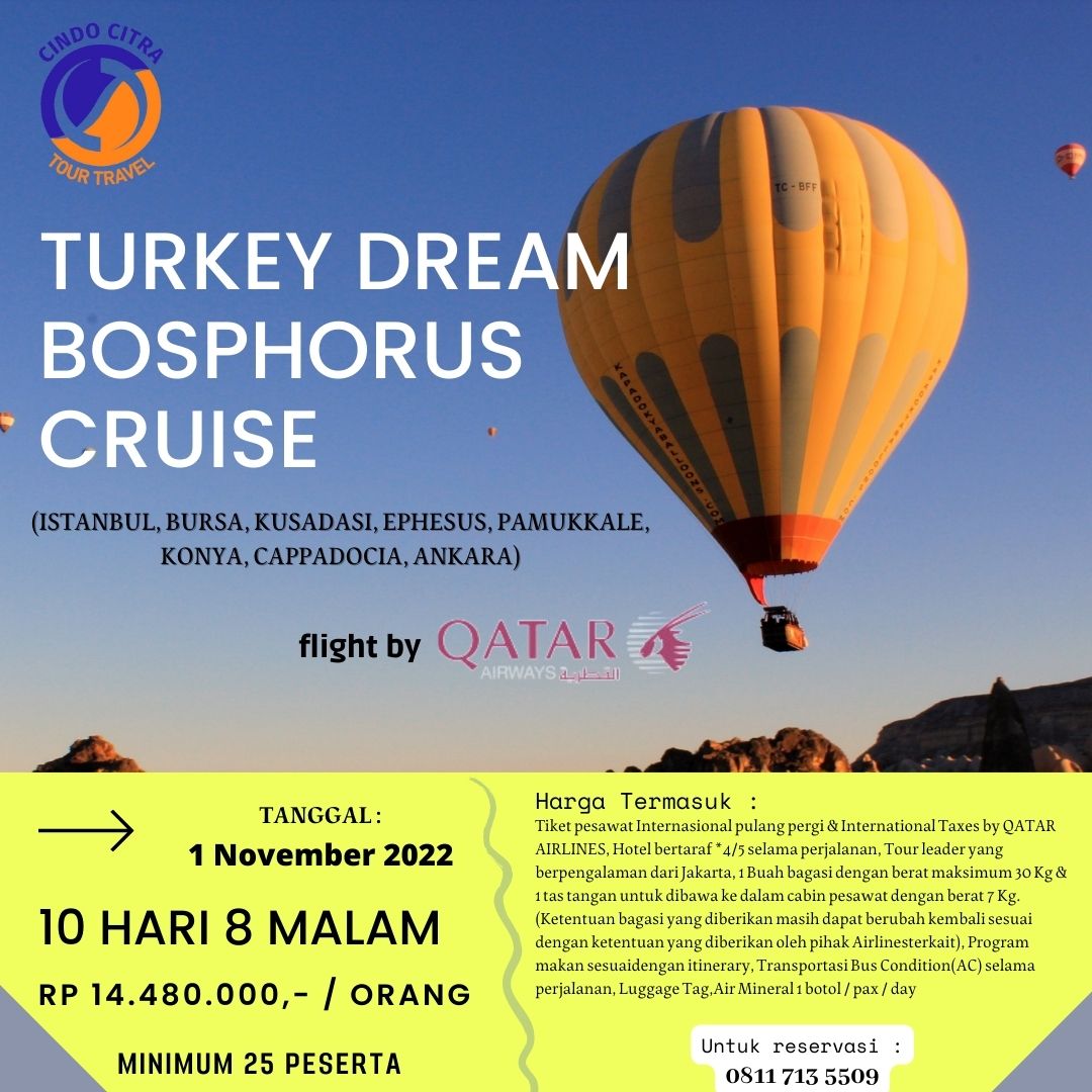 TOUR TURKEY DREAM + BOSPHORUS CRUISE 10D8N (ISTANBUL – BURSA – KUŞADASI - EPHESUS – PAMUKKALE